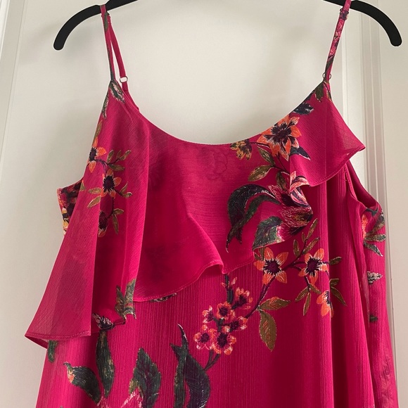 Asymmetrical Hem Ruffled Maxi Dress - Picture 2 of 11